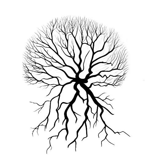 Human Tree With Roots