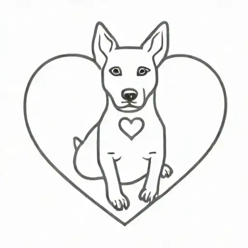Dog Heart Shape