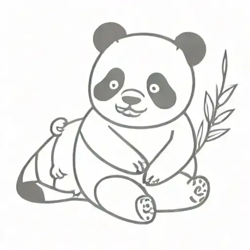 Panda Wearing Cat Pijama