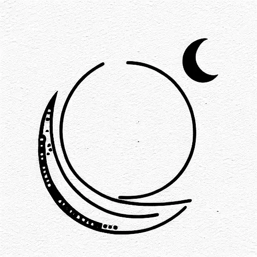 Ocean With Moon And Roman Numericals