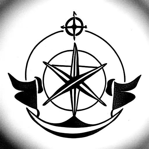 Anchor Compass Ship's Wheel