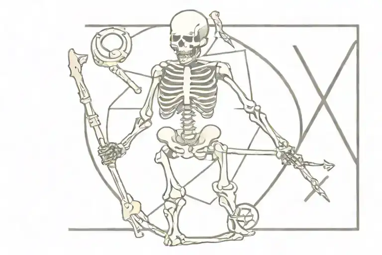 Army Combat Medic Skeleton With Logo Incorporated