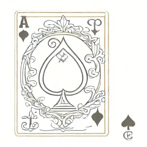 Ace King Queen Jack Playing Cards In Spades Card