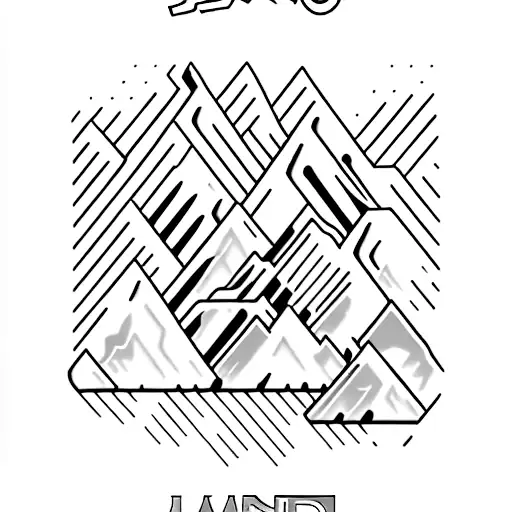 Janudi's Name Written In A Futuristic Tech Font With A Stunning Mountain Backdrop