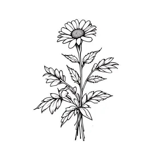 Daisy And Rose Fineline Flower Bouquet