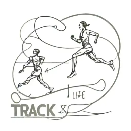 Track And Field Is Life In Heartrate Line