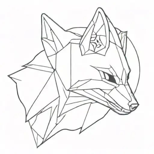 Combine The Ghost Companion From Destiny 2 With A Fox In A Minimalist Design