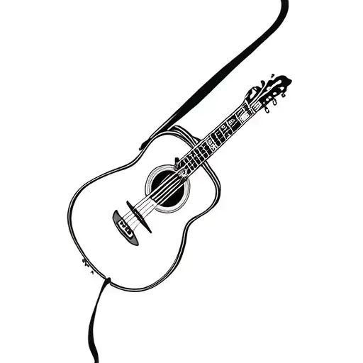 Walk The Line Johnny Cash Tattoo Design