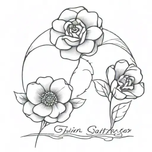 Remembrance Tattoo In Honor Of Twin Sister