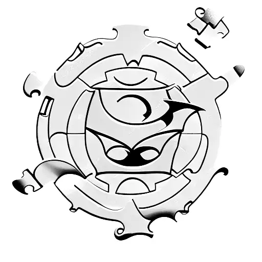 Batman Symbol Inside Of Puzzle Piece