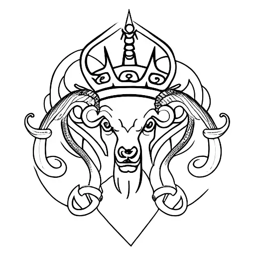 Aries With King's Crown