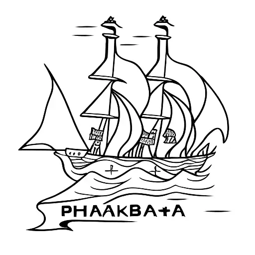 Pirate Boat On A Bottle