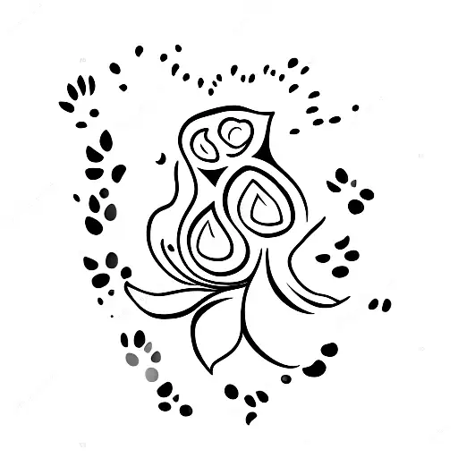 Lily Of Valley With Paw Print