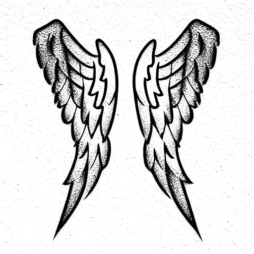 Cursive R With Angel Wings And Ask For The Impossible Settle For The Incredible