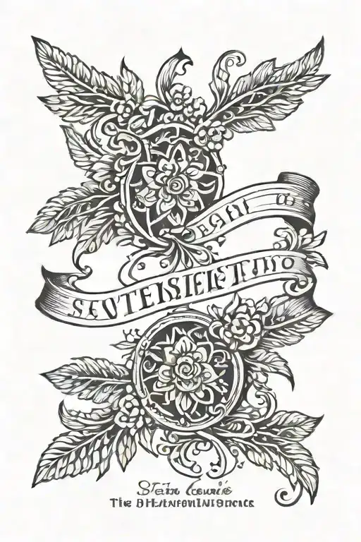 A Minimalistic Design Featuring A Quote In Latin Related To Strength Or Resilience