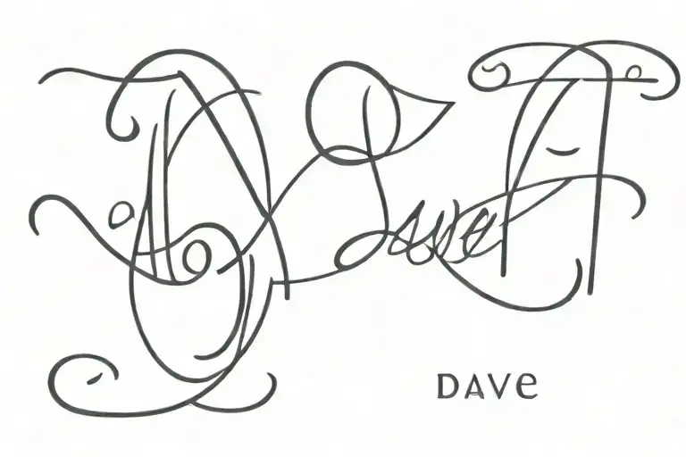 Dave In Arabic Text