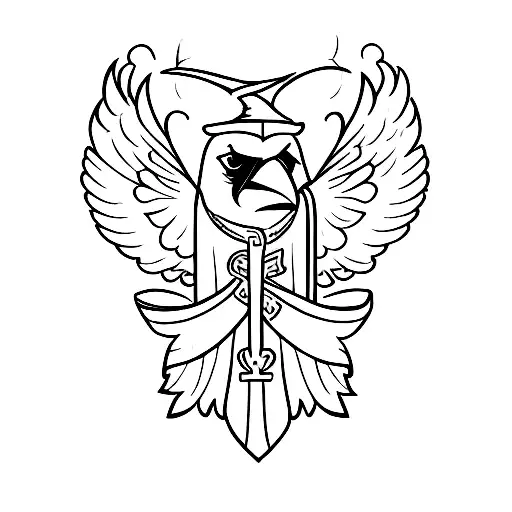 Cardinal With Liver Cancer Ribbon