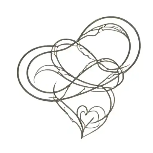 Family Heart Infinity Symbol
