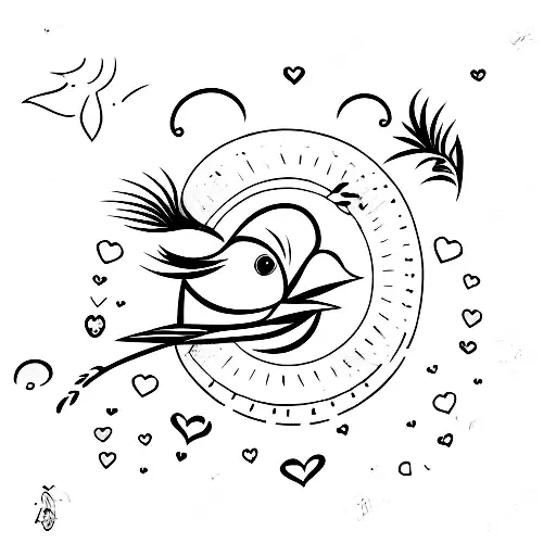 Very Simple Bird With Heart