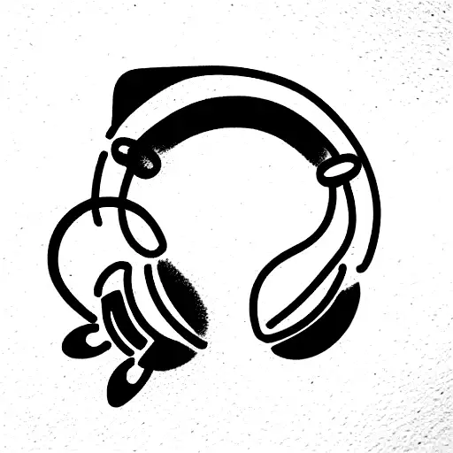 Cat With Headphones On