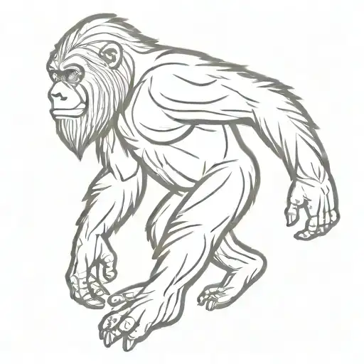 Single Line Bigfoot