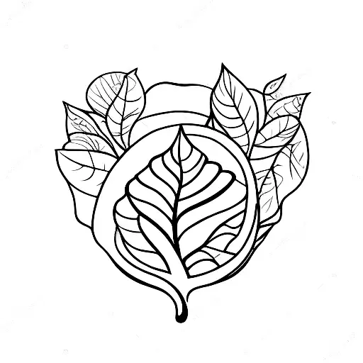 A Single Leaf Floating In Mid-air With A Whimsical Twist