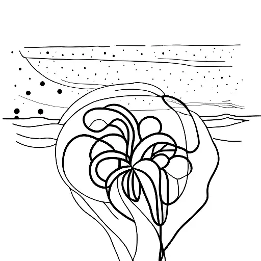 Continuous Line Drawing Utah Desert