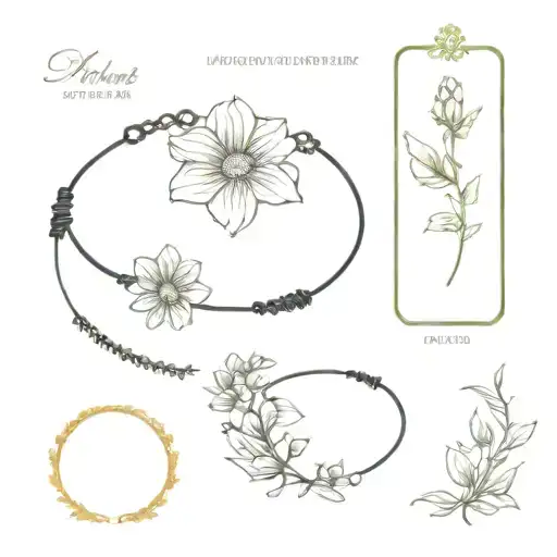 Birth Flower Bracelet March May July October