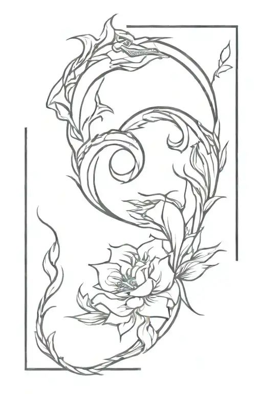 Dragon Wrapped Floral