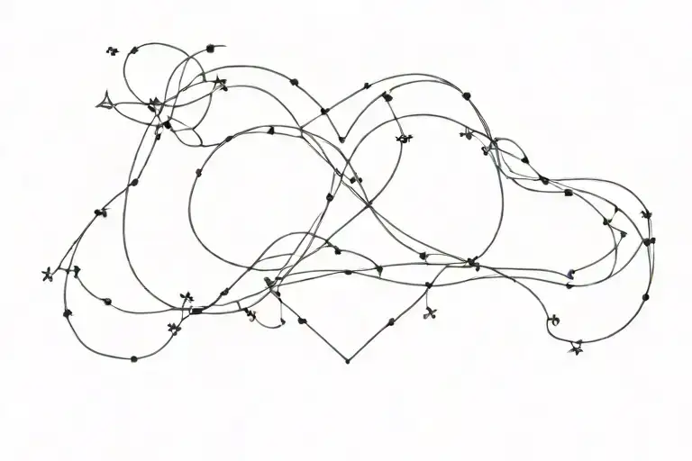Serpens Caput Constellation Shaped Like Heart Or Infinity Symbol