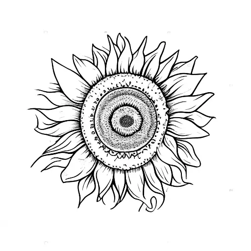 Memento Vivere Quia Memento Mori With Sunflower