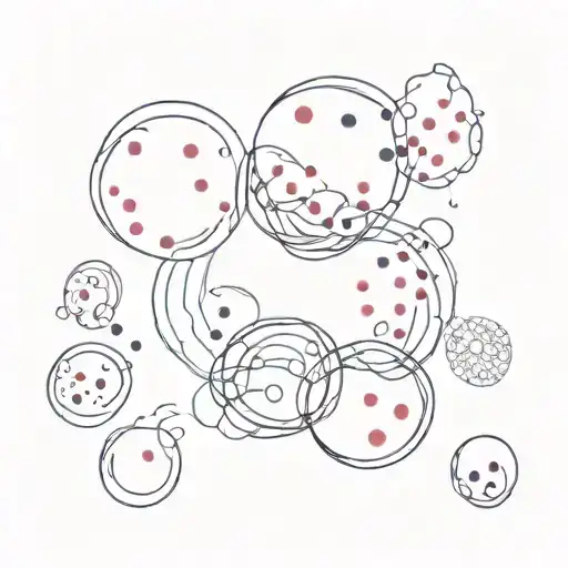 Petri Dish With Abstract Colorful Bacteria Colonies