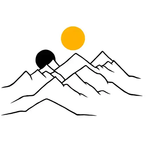 Mountain And Sun And Moon