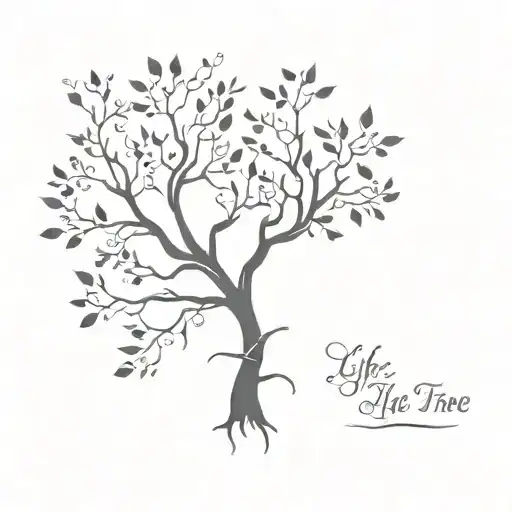 Life Tree With Branches Made Out Of Birth Dates Of My Mum Dad And Brother