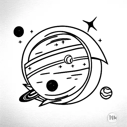 Space Planets Sci-fi With Spacerocket
