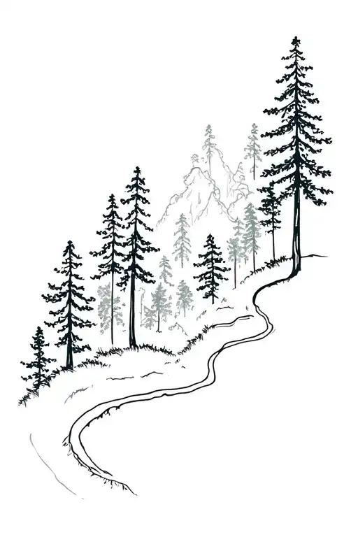 Travelling Jungle Forest With Trees