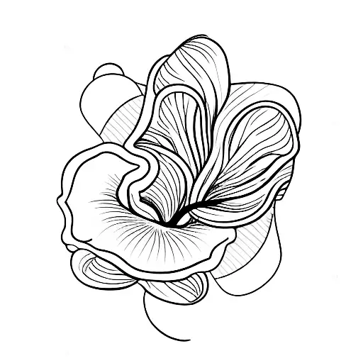 Iris Flower And Beach Wave And Butterfly