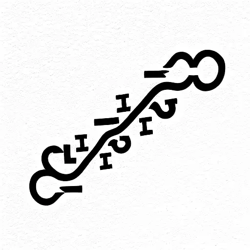 Dna Strand Made From Letters L And J