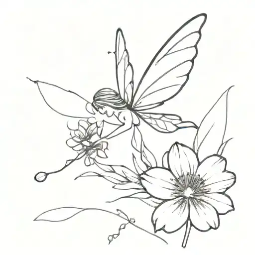 Flower With A Fairy Living In It