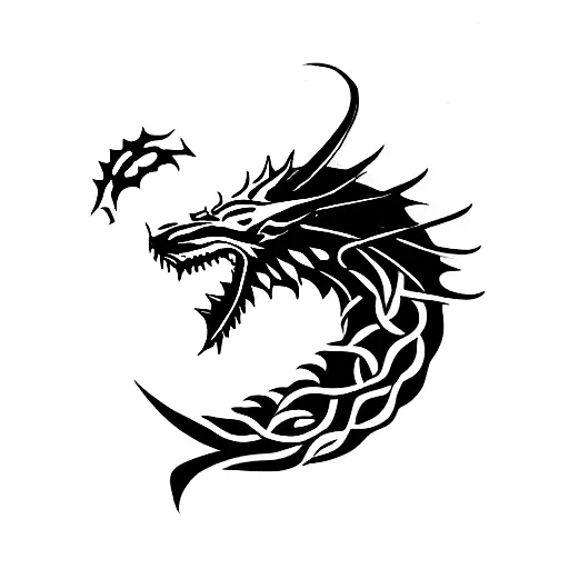 Game Of Thrones Dragon Face With Galaxy Elements