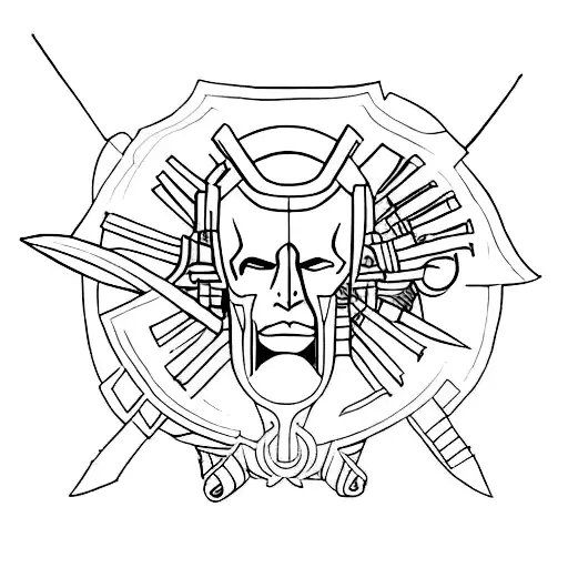 Atlas With Swords Through His Back