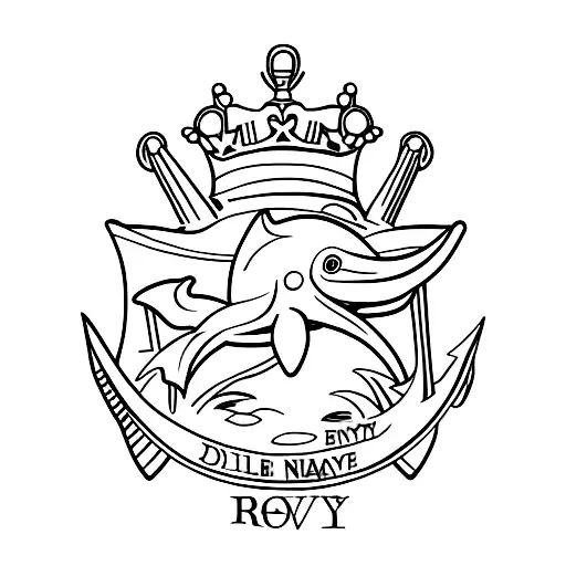 Royal Navy Dolphin Badge
