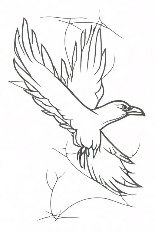 Crow Flying