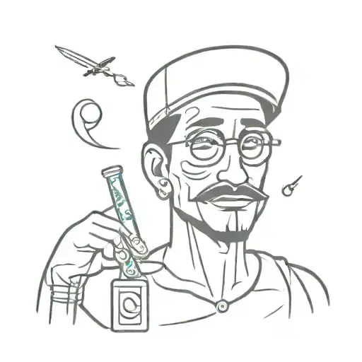 Money Man Cartoon Drugs