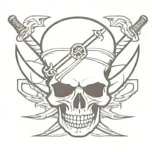 Pirate Skull With Crossing Swords