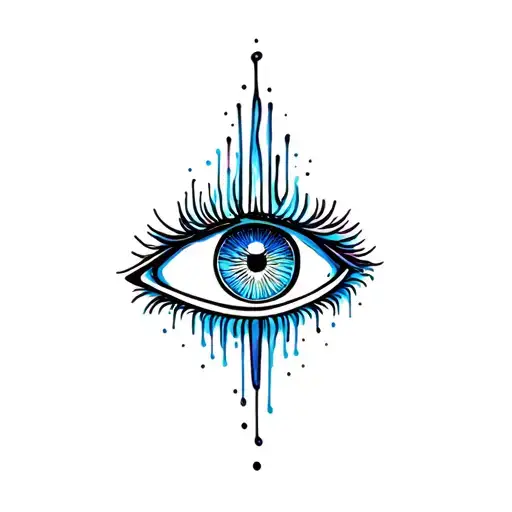 Psychedelic Melting Eye