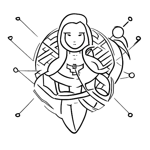 Atlas As A Women Who Carries The World On Her Shoulders