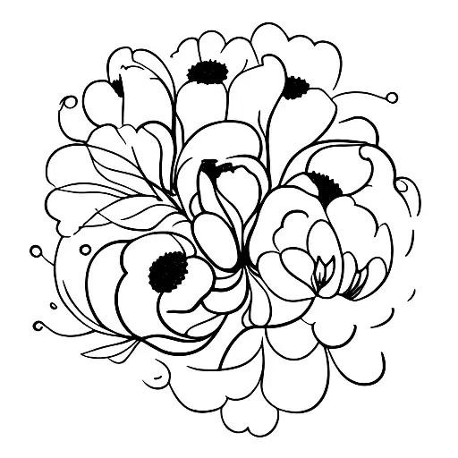 A Unique Design Incorporating The September Birth Flower In A Minimalist Style