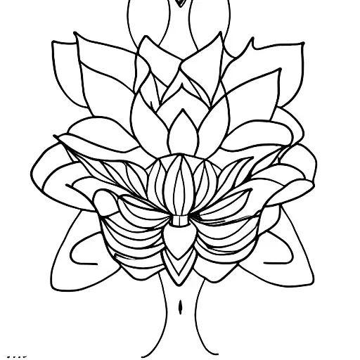 Lotus Flowers Intertwined With Broken Chains