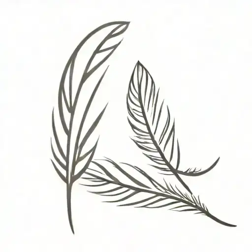 Feather And Cross Made